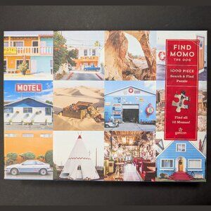 Galison "Find Momo" 1000-piece Search-and-Find Jigsaw Puzzle, Complete